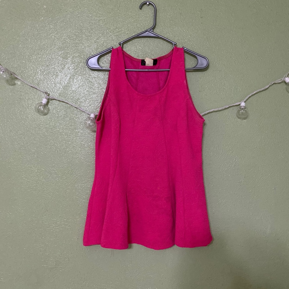 Hot pink blouse